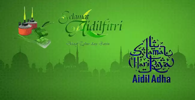 tarikh hari raya aidilfitri dan aidiladha