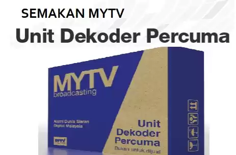 Semakan MYTV Online Nama Penerima Dekoder Percuma