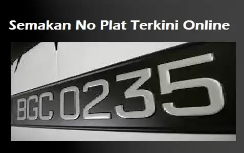 semakan no plat terkini online