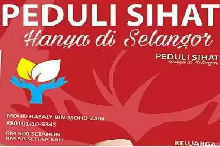 Permohonan Kad Peduli Sihat Selangor