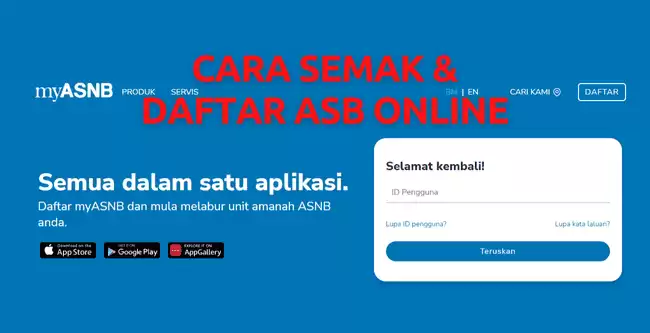 Cara semak dan daftar asb online