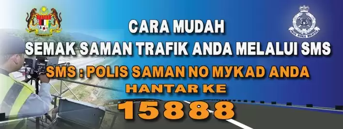 Semakan Saman Trafik PDRM JPJ AES Online Dan SMS