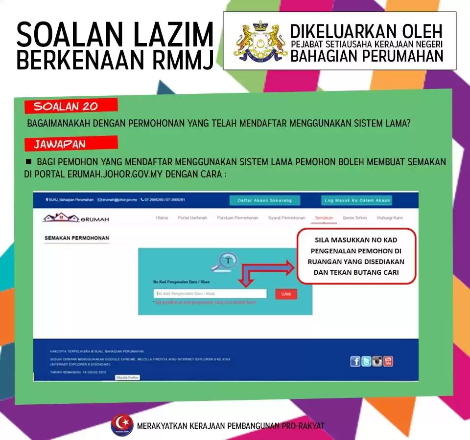 Permohonan Rumah Mampu Milik Johor (RMMJ) Online