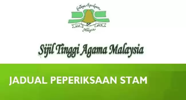 Jadual Peperiksaan STAM 2018