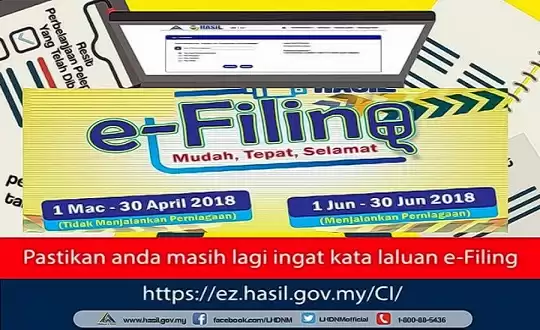 tarikh akhir e-filling 2018