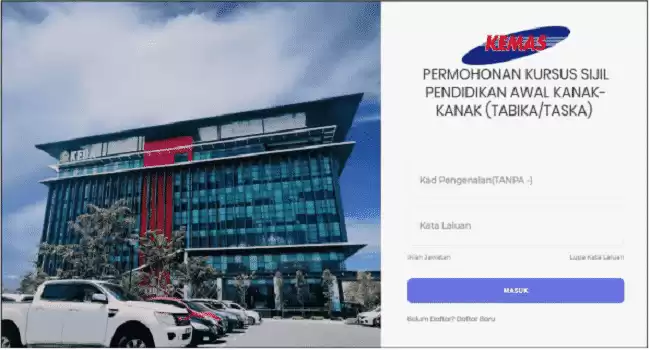 Permohonan Guru Tabika Taska KEMAS 2019 Online