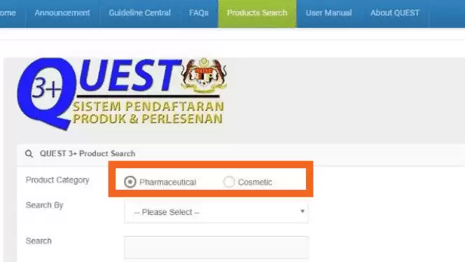 Semak No Pendaftaran Produk/ Ubatt KKM