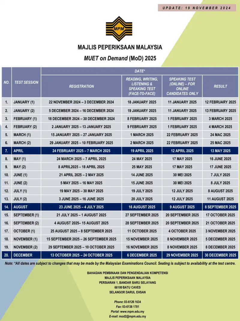 MUET-ON-DEMAND_MoD_Calendar_2025