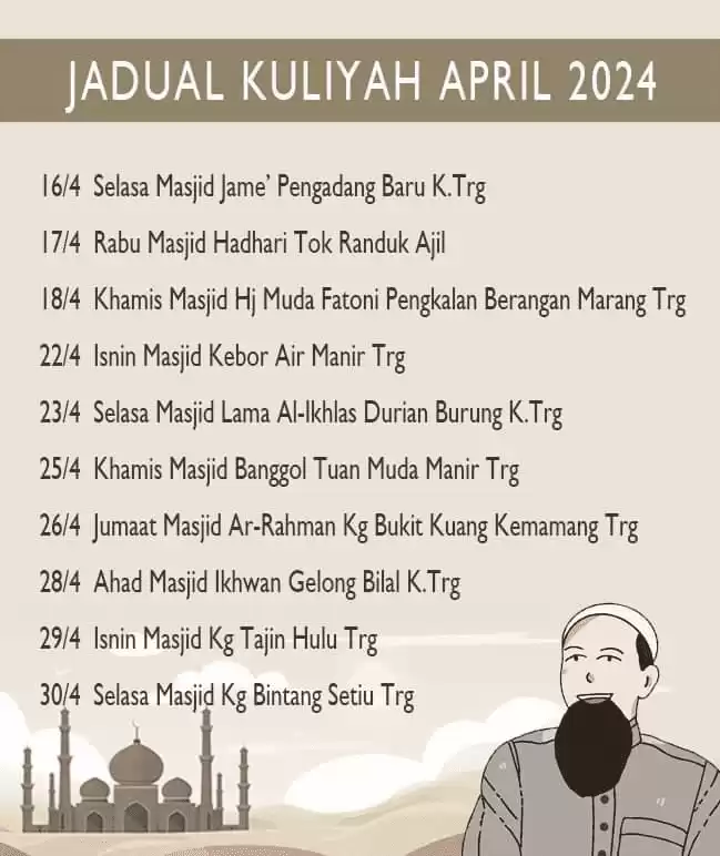 jadual-kuliyyah-uai-april-2024