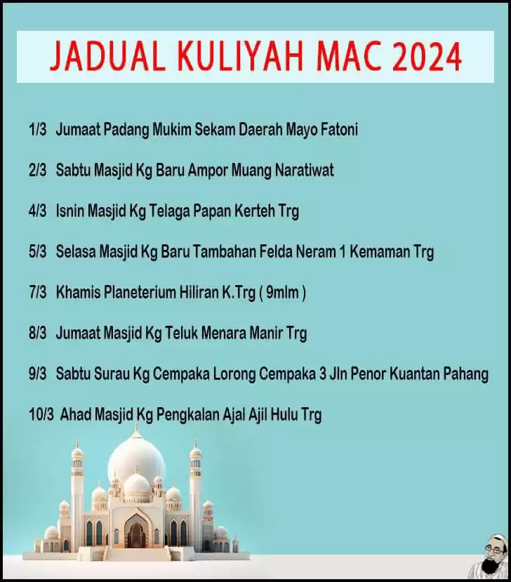 jadual-kuliyyah-uai-mac-2024.